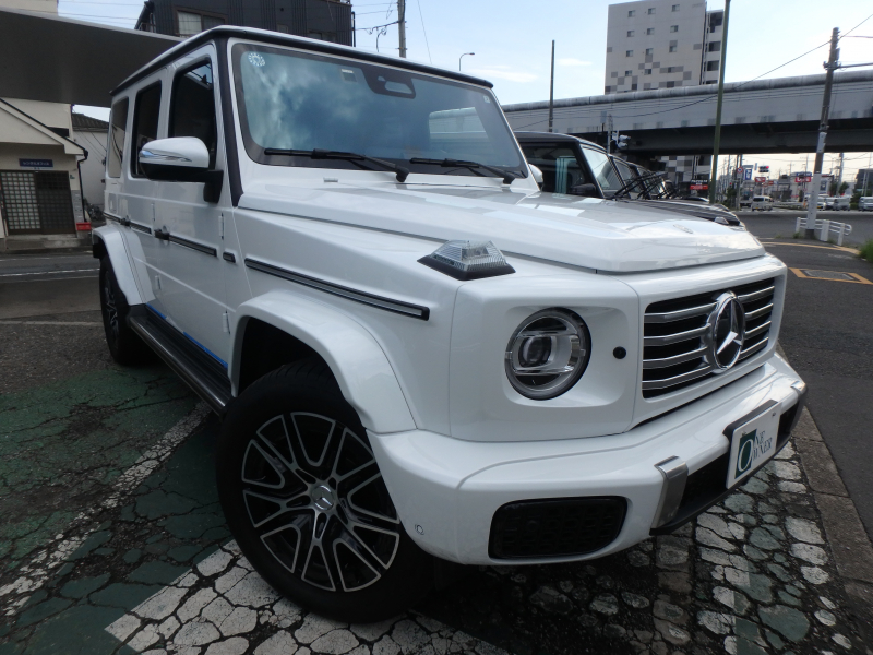 メルセデスベンツ Gクラス G450d　AMGラインパッケージ（ISG）Manufakturプログラム　左ハンドル　ブラウンシート　オパリスホワイト