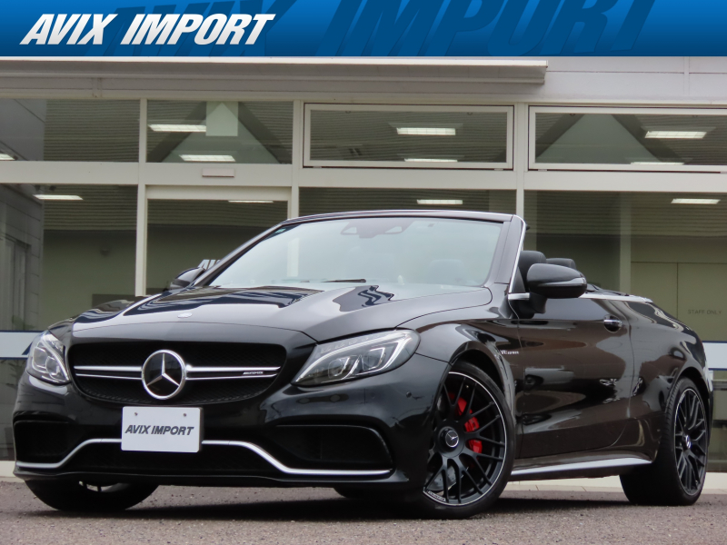 AMG Cクラス C63 S ｶﾌﾞﾘｵﾚ 黒革 ｼｰﾄﾋｰﾀｰ ｴｱｽｶｰﾌ 純正HDDﾅﾋﾞ TV Bｶﾒﾗ PTS Burmester ｻｳﾝﾄﾞ ﾚｰﾀﾞｰｾｰﾌ ACC LKA BSA LEDﾗｲﾄ AMG19ｲﾝﾁAW
