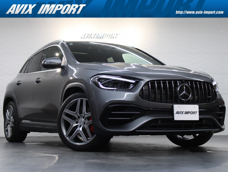 AMG GLA GLA45S 4MATIC+ ﾊﾟﾉﾗﾐｯｸSR  灰黒革 ｼｰﾄﾋｰﾀｰ 10.25ﾃﾞｨｽﾌﾟﾚｲ MBUX 純正HDDﾅﾋﾞ地ﾃﾞｼﾞ全周ｶﾒﾗ LEDﾗｲﾄ ﾚｰﾀﾞｰｾｰﾌﾃｨPKG AMGﾊﾟﾌｫｰﾏﾝｽｽﾃｱﾘﾝｸﾞ 専用20AW 禁煙 1ｵｰﾅｰ