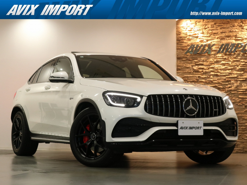 AMG GLC GLC43 4MATIC Coupe 後期型 ﾚｻﾞｰEXC-PKG ｶﾞﾗｽSR 黒革 ｼｰﾄﾋｰﾀｰ＆ﾍﾞﾝﾁﾚｰﾀｰ MBUX搭載ﾅﾋﾞ Burmesterｻｳﾝﾄﾞ 全周ｶﾒﾗ&PTS HUD＆ﾚｰﾀﾞｰｾｰﾌﾃｨPKG ｴｱｻｽ 赤ｷｬﾘﾊﾟｰ 純正20AW(黒塗装) 禁煙車