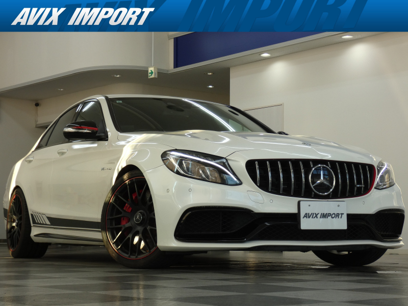 AMG Cクラス C63 S Edition 1 V8ﾂｲﾝﾀｰﾎﾞ 限定車 専用ｴｸｽﾃﾘｱ＆ｲﾝﾃﾘｱ 専用黒ﾅｯﾊﾟ革 ｼｰﾄﾋｰﾀｰ 赤ｶｰﾎﾞﾝｲﾝﾃﾘｱ 純正HDDﾅﾋﾞ  Burmesterｻｳﾝﾄﾞ Bｶﾒﾗ＆PTS HUD＆ﾚｰﾀﾞｰSP LEDﾗｲﾄ 赤ｷｬﾘﾊﾟｰ 専用19AW