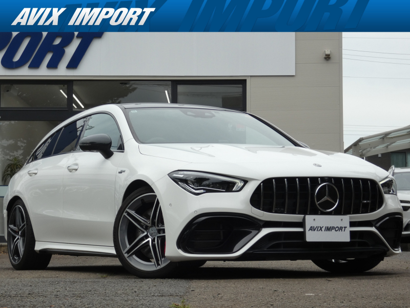 AMG CLAクラス CLA45S 4MATIC+ Shooting Brake AMGﾊﾟﾌｫｰﾏﾝｽ＆AMGｱﾄﾞﾊﾞﾝｽﾄﾞPKG ﾊﾟﾉﾗﾐｯｸSR 灰/黒革 ｼｰﾄﾋｰﾀｰ＆ﾍﾞﾝﾁﾚｰﾀｰ MBUX搭載ﾅﾋﾞ 全周ｶﾒﾗ＆PTS HUD＆ﾚｰﾀﾞｰｾｰﾌﾃｨPKG ﾏﾙﾁﾋﾞｰﾑLEDﾗｲﾄ 赤ｷｬﾘﾊﾟｰ 純正19ｲﾝﾁAW 禁煙