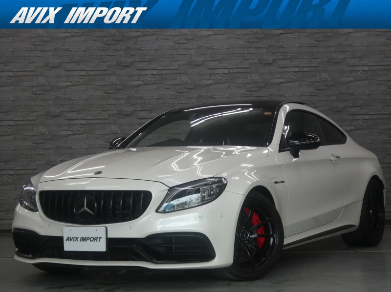 AMG Cクラス Mercedes-AMG C63S ｸｰﾍﾟ ﾊﾟﾉﾗﾏSR 後期型 禁煙 右H 黒革 純正HDDﾅﾋﾞ TV Bｶﾒﾗ ﾚｰﾀﾞｰｾｰﾌﾃｨPKG HUD PTS Burmester ﾊﾟﾜｰﾄﾗﾝｸ Blackboostｴｱｲﾝﾃｰｸｷｯﾄ LEDﾍｯﾄﾞﾗｲﾄ AMG(F)19.(R)20AW