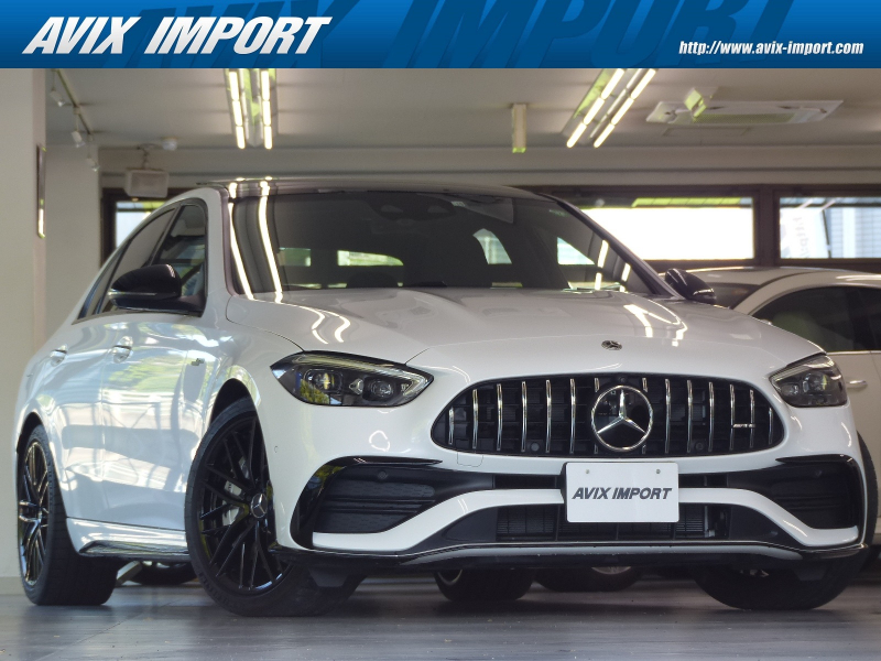AMG Cクラス C43 4MATIC 現行型 BSG搭載ﾓﾃﾞﾙ 黒革 ﾊﾟﾉﾗﾏSR MBUX ARﾅﾋﾞ地ﾃﾞｼﾞ360度ｶﾒﾗ Rｱｸｽﾙ Newｽﾃｱﾘﾝｸﾞ Meｺﾈｸﾄ HUD Burmester 前席Sﾋｰﾀｰ&ﾍﾞﾝﾁﾚｰﾀｰ ﾃﾞｼﾞﾀﾙﾗｲﾄ 自動ﾄﾗﾝｸ Pｱｼｽﾄ AMGｴｱﾛ&19AW 禁煙 右H 新車保証継承可