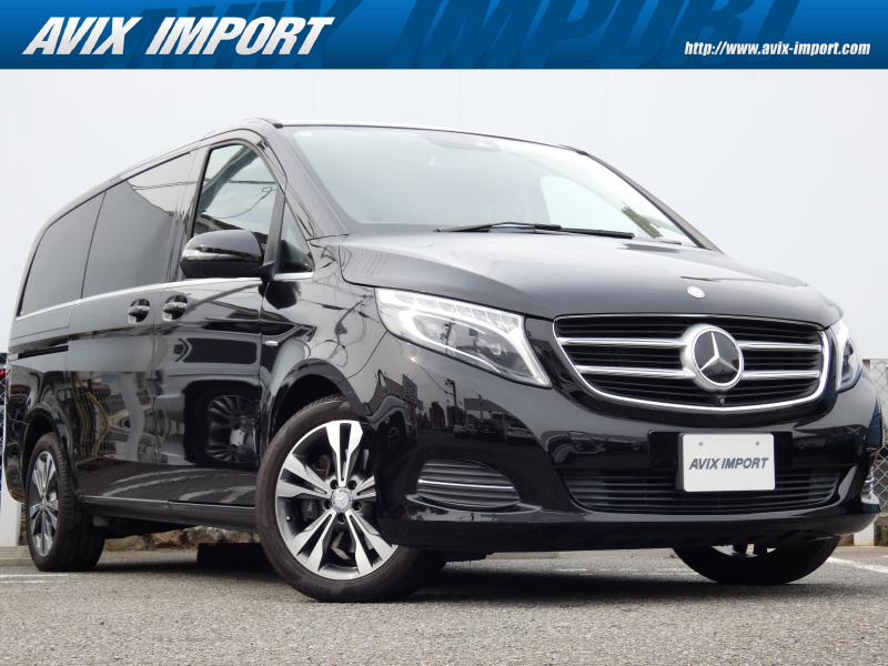 メルセデスベンツ Vクラス V220d AVG Long 黒ﾚｻﾞｰ RSP LED 純正HDDﾅﾋﾞ地ﾃﾞｼﾞ360°ｶﾒﾗ ﾌﾞﾙﾒｽﾀｰ 18AW Rｴｱｺﾝ 7人乗り 禁煙 正規D車