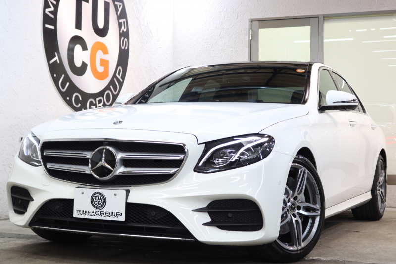 メルセデスベンツ Eクラス E220d AVG ｽﾎﾟｰﾂ ﾚｻﾞｰｴｸｽｸﾙｰｼﾌﾞ&ﾚｰﾀﾞｰｾｰﾌﾃｨPKG　1ｵｰﾅｰ ｷｰﾚｽｺﾞｰ 黒本革 全ｼｰﾄﾋｰﾀｰ ﾊﾟﾉﾗﾏSR  HDDﾅﾋﾞTV ｽﾏﾎ連携 HUD ﾌﾞﾙﾒｽﾀｰ 360ｶﾒﾗ PTS LEDﾗｲﾄ  AMGｴｱﾛ&19AW 自動ﾄﾗﾝｸ 9AT　2年保証