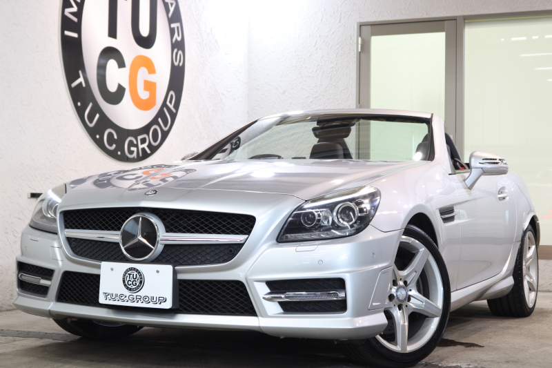 メルセデスベンツ SLKクラス SLK200 ｴｸｽｸﾙｰｼﾌﾞ AMGｽﾎﾟｰﾂ&ﾚｰﾀﾞｰｾｰﾌﾃｨPKG　ｷｰﾚｽｺﾞｰ 黒本革 ｴｱｽｶｰﾌ ｶﾞﾗｽﾙｰﾌ HDDﾅﾋﾞTV BT音楽  PTS ｷｾﾉﾝﾗｲﾄ ｴｱｶﾞｲﾄﾞ AMGｴｱﾛ&18AW 7AT　2年保証