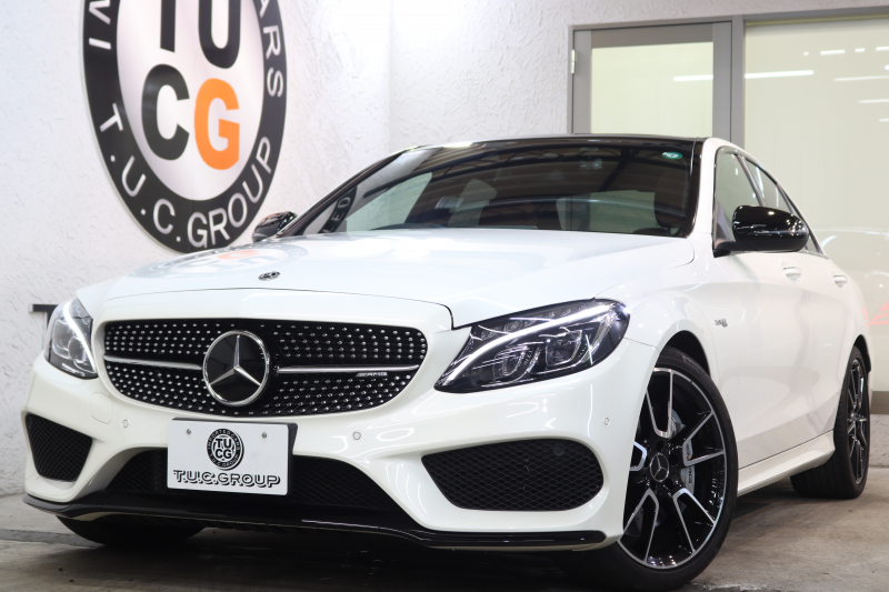 AMG Cクラス C43 4MATIC ﾚｰﾀﾞｰｾｰﾌﾃｨPKG　ｷｰﾚｽｺﾞｰ 黒本革 ﾊﾟﾉﾗﾏSR ﾍｯﾄﾞｱｯﾌﾟD HDDﾅﾋﾞTV BT音楽 ﾌﾞﾙﾒｽﾀｰ ﾊﾞｯｸｶﾒﾗ PTS LEDﾗｲﾄ ﾌｯﾄﾄﾗﾝｸOP AMG専用装備&ﾁｭｰﾆﾝｸﾞAMGﾗｲﾄﾞｺﾝﾄﾛｰﾙｻｽ  9AT　2年保証