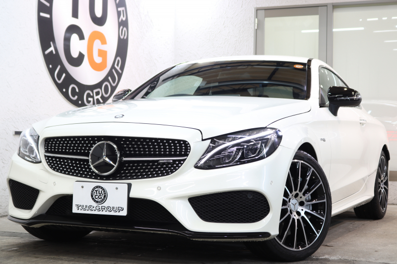 AMG Cクラス C43 4MATICｸｰﾍﾟ ﾚｰﾀﾞｰｾｰﾌﾃｨPKG　ｷｰﾚｽｺﾞｰ 黒本革 ﾍｯﾄﾞｱｯﾌﾟD HDDﾅﾋﾞTV BT音楽 ﾊﾞｯｸｶﾒﾗ PTS LEDﾗｲﾄ 自動ﾄﾗﾝｸ ﾊﾝｽﾞﾌﾘｰA AMG専用装備&ﾁｭｰﾆﾝｸﾞﾀﾞｲﾅﾐｯｸｾﾚｸﾄ 9AT　2年保証