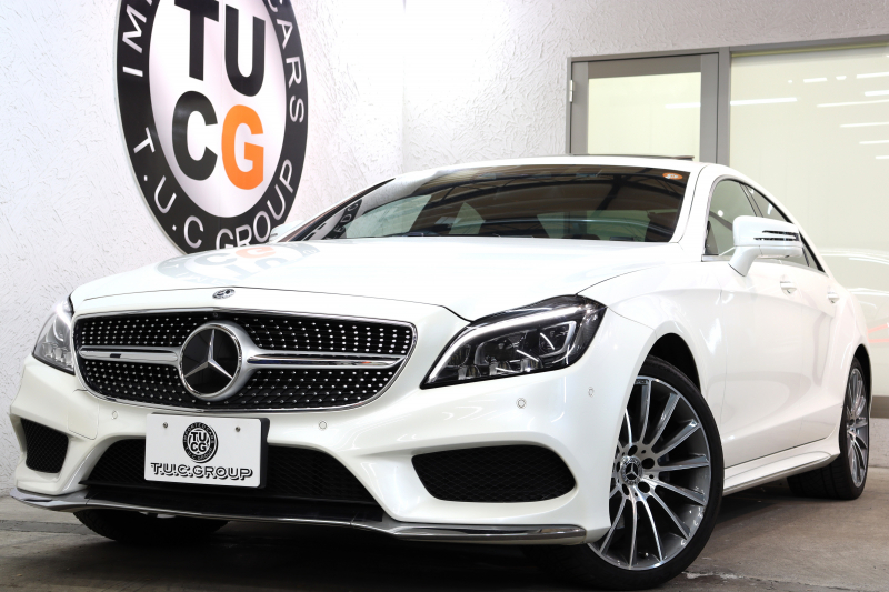 メルセデスベンツ CLS CLS220d AMGﾗｲﾝ ﾚｰﾀﾞｰｾｰﾌﾃｨPKG　後期 ｷｰﾚｽｺﾞｰ 黒本革 全席ﾋｰﾀｰ ｻﾝﾙｰﾌ HDDﾅﾋﾞTV ｽﾏﾎ連携 360ｶﾒﾗ PTS LEDﾗｲﾄ 自動ﾄﾗﾝｸ AMGｴｱﾛ&19AW ｴｱｻｽ 7AT　2年保証