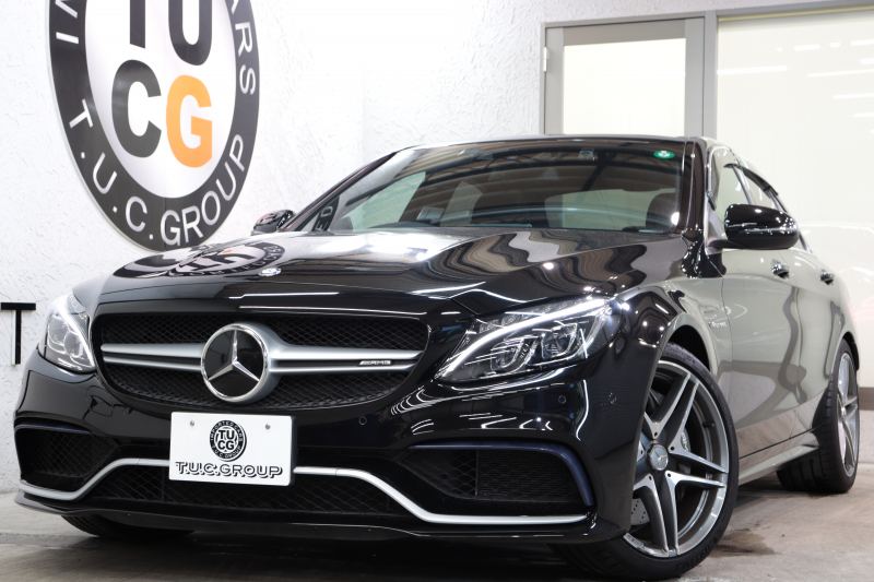 AMG Cクラス C63 ｴｸｽｸﾙｰｼﾌﾞ&ﾚｰﾀﾞｰｾｰﾌﾃｨPKG　ｷｰﾚｽｺﾞｰ 黒本革 ﾊﾟﾉﾗﾏSR ﾍｯﾄﾞｱｯﾌﾟD HDDﾅﾋﾞTV BT音楽 ﾌﾞﾙﾒｽﾀｰ ﾊﾞｯｸｶﾒﾗ PTS LEDﾗｲﾄ ﾊﾝｽﾞﾌﾘｰA AMG専用装備&ﾁｭｰﾆﾝｸﾞﾀﾞｲﾅﾐｯｸｾﾚｸﾄ　2年保証