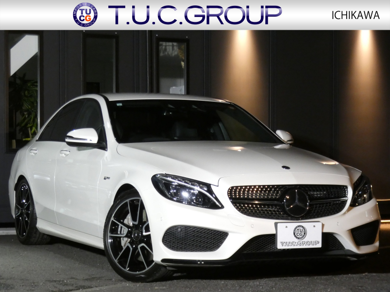 AMG Cクラス C43 4MATIC ｴｸｽｸﾙｰｼﾌﾞ&ﾚｰﾀﾞｰｾｰﾌﾃｨPKG　9速AT meｺﾈｸﾄ AMGｴｱﾛ&19ｲﾝﾁｱﾙﾐ KWｻｽﾍﾟﾝｼｮﾝ 黒本革 HDDﾅﾋﾞ 地ﾃﾞｼﾞ ﾊﾞｯｸｶﾒﾗ Burmester ｴｱﾊﾞﾗﾝｽPKG/ﾊﾟﾌｭｰﾑｱﾄﾏｲｻﾞｰ ﾍｯﾄﾞｱｯﾌﾟD LEDﾍｯﾄﾞﾗｲﾄ/ｵｰﾄHB　2年保証付
