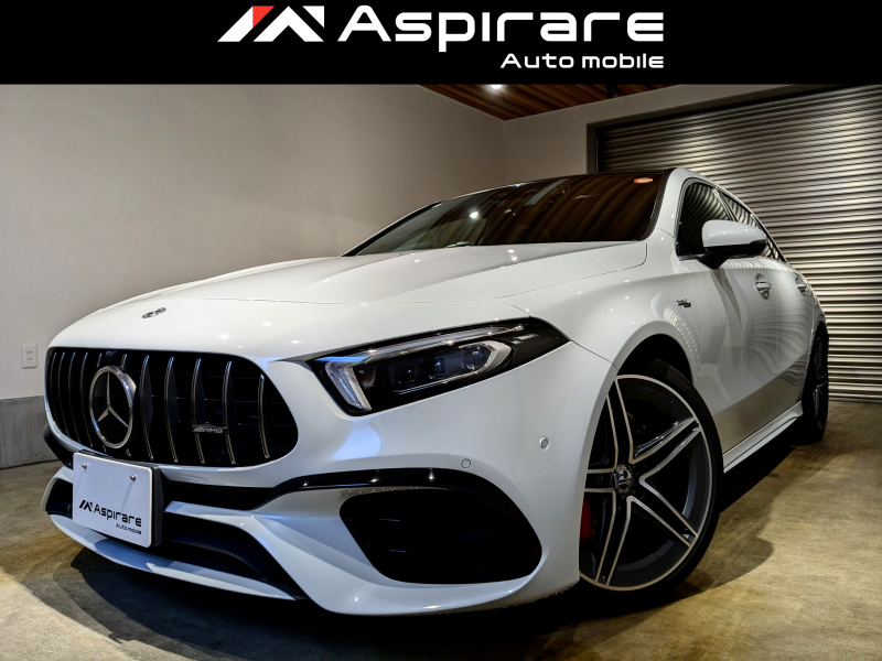 AMG Aクラス A45S 4M 　AMGアドバンスドPKG　AMGパフォーマンスPKG　パノラマサンルーフ　ブラック×レッドコンビレザー　シートベンチレーション　ナビゲーションPKG　TV　全周囲カメラ　