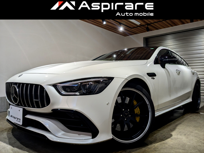AMG GT 4ドアクーペ GT53 4M+ AMGダイナミックプラスPKG　フルレザー仕様　パノラマガラスルーフ　HUD　Burmesterサウンド　AMG鍛造21インチAW　イエローキャリパー