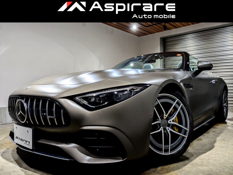 AMG SLクラス SL43　BSG搭載モデル　オプションカラー　AMGモンツァグレーマグノ　HUD　レーダーセーフティPKG　レッドレザー　シートベンチレーション　新車ワンオーナー