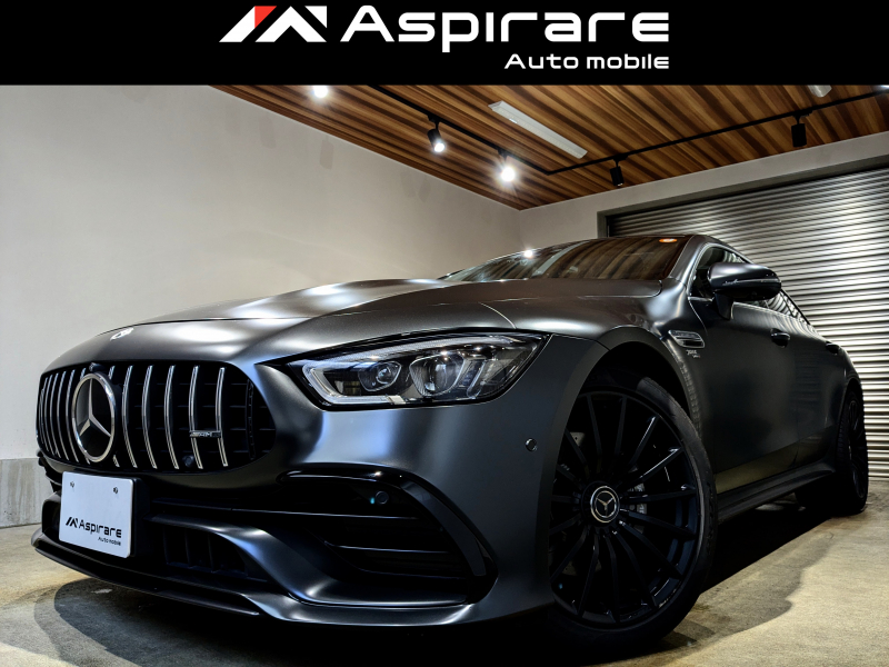 AMG GT 4ドアクーペ GT43 4マチック　改良型モデル　ライドコントロールパッケージ　グラファイトグレーマグノカラー　　ブラックナッパレザー　AMGドライブコントロールスイッチ