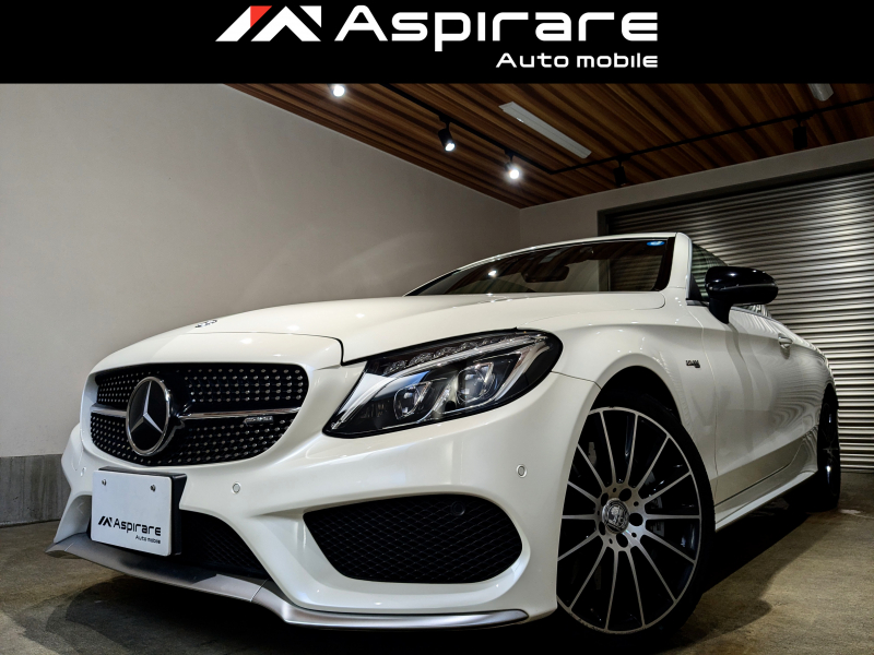 AMG Cクラス C43　4マチック　カブリオレ　ブラックレザーシート　シートヒーター　エアスカーフ　Burmesterサウンド　レーダーセーフティーパッケージ　19インチアルミホイール　LEDヘッドライト