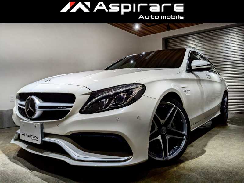 AMG Cクラス C63ステーションワゴン　パノラマサンルーフ　ナッパレザーシート　レーダーセーフティPKG　ブルメスターサウンドシステム　ヘッドアップディスプレイ