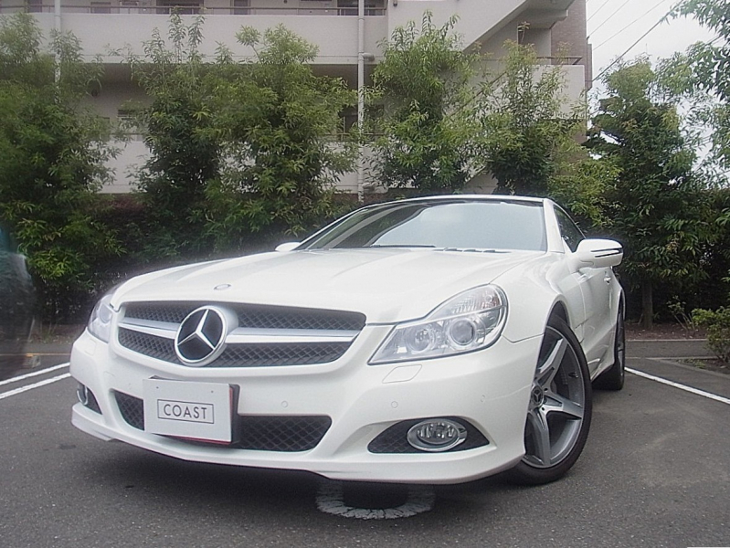 メルセデスベンツ SLクラス SL350  (R230後期モデル）正規ディーラー車 電動バリオルーフ キーレスゴー ブラックレザー シートヒーター カロッツェリアナビ フルセグTV Bカメラ