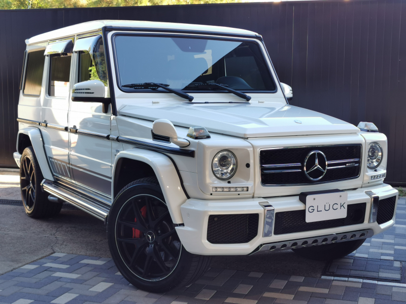 AMG Gクラス G63 AMG エディション463 サンルーフ designoPKG AMGカーボンファイバーインテリアトリム ベンチレーション＆シートヒーター AMGスポーツストライプ ダークアルミ二ウム調ストリップライン 21インチAMG5ツインスポークAW バックカメラ