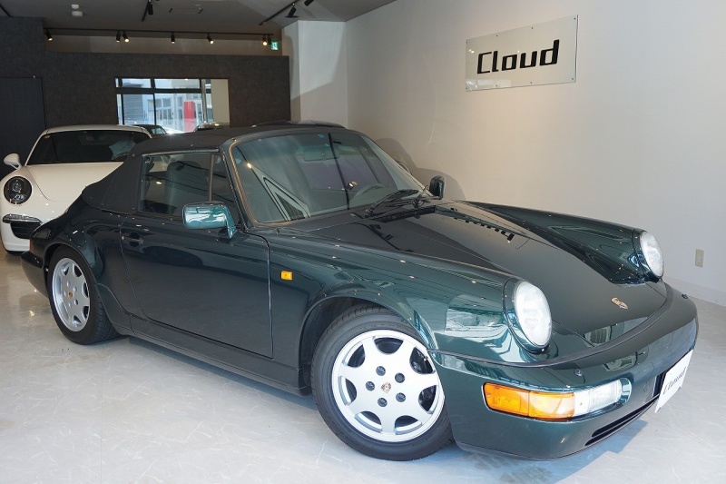 ポルシェ 911 Type964 911carrera4 Cabriolet 左h 5速mt ダークグリーン 記録簿12枚 Cloud Car Concierge メルセデスベンツ 中古車 検索サイト メルセデスベンツライフ Com